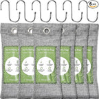 6 Pack Bamboo Charcoal Air Purifying Bag, Activated Charcoal Bags Odor Absorber by VITSCAN