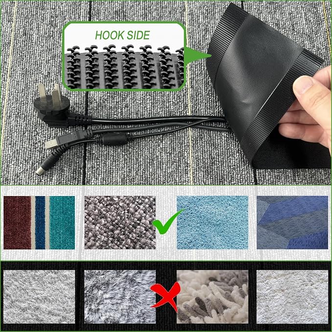Floor Cable Covers - 20ft Oxford Fabric Cord Protector - Image 3