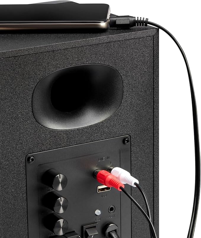 Bookshelf Speakers with Deep Bass, 80W Peak Output HiFi Gaming Computer Speakers - Image 9