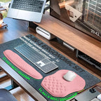 2-in-1 Ergonomic Set, Wave Keyboard Wrist Rest and Massage Slope Mouse Pad - Image 5