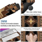 Large Mouse Pad Aztec Pattern Gaming Desk Pad Computer Keyboard Non-Slip - Image 2