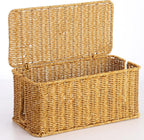 Large Cable Management Box, Handwoven Imitation Rattan Cord Organizer Cord - Image 6