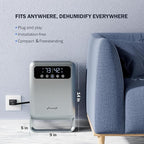Frizzlife Air Dehumidifier, 135oz Water Tank W/Purifying Function, Quiet Small - Image 7