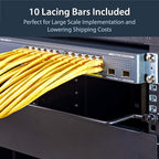 StarTech.com Horizontal Lacing Bar w/ 2 inch Offset at 75 Degrees- Server Rack - Image 4