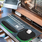2-in-1 Ergonomic Set, Wave Keyboard Wrist Rest and Massage Slope Mouse Pad - Image 5