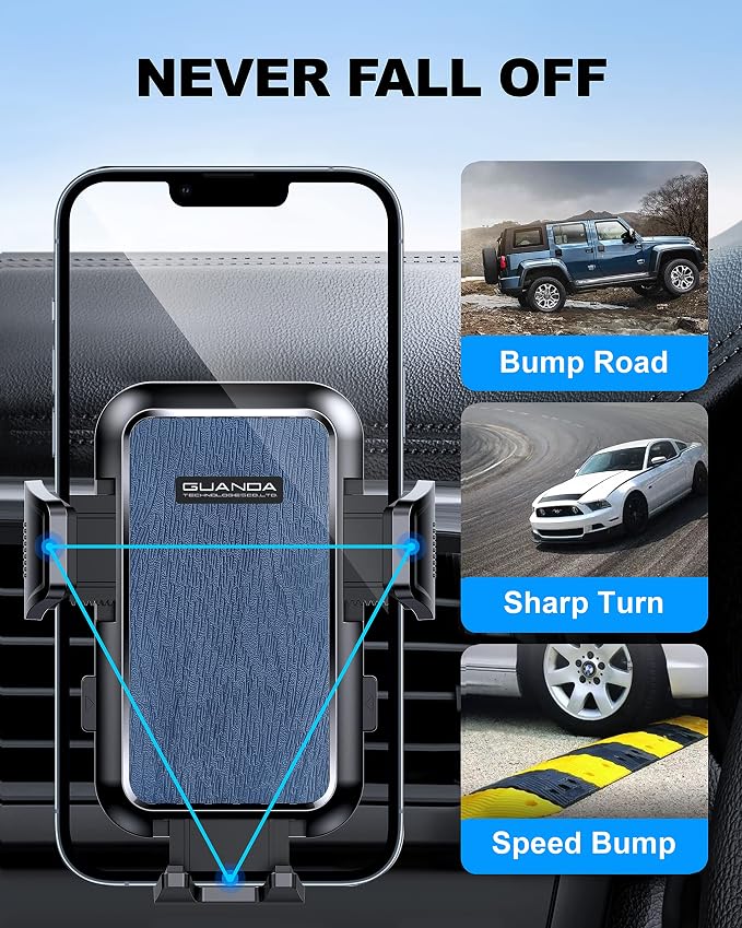 Car Vent Phone Mount, Adjustable 360 Rotation Vent Clip Car Phone Holder Mount - Image 5