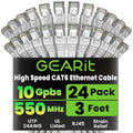 GEARit Cat 6 Ethernet Cable Cat6 Network Patch, Snagless Cord, Internet by GEARit