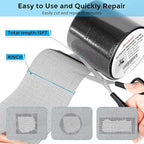 Black Window Screen Repair Tape, 4 in X 15 FT Screen Repair Kit - Image 2