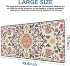 Elegant Carpet Gaming Mouse Pad 3mm Thick Stitched Edge Waterproof Non-Slip - Image 3