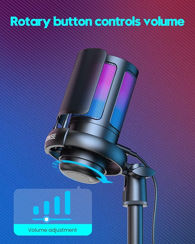 Gaming Microphone for PC: USB Mic for Podcasts Videos & Streaming - Image 2