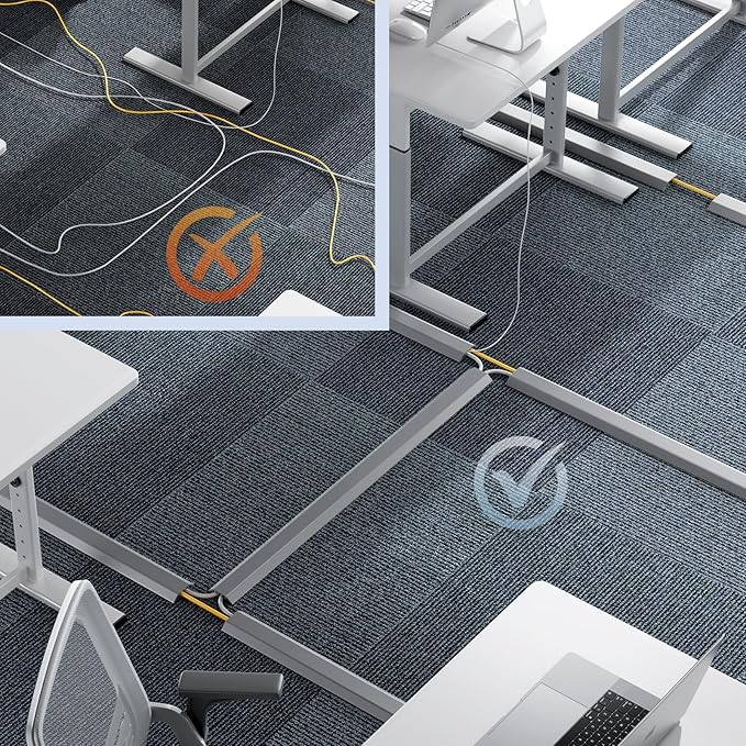 Yecaye 4ft Floor Cord Cover, Cord Covers - Image 3