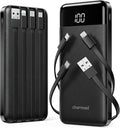 2 Packs Portable Chargers with Built in Cables by Charmast