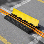 VEVOR Cable Protector Ramp, 2 Channel Heavy Duty 39.37'' Rubber Cord Hose Wire - Image 8