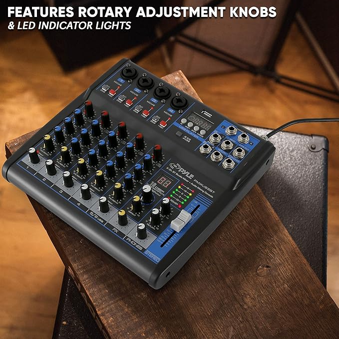 Pyle 6 Channel Bluetooth Studio Mixer - Image 6