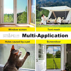 Grey Window Screen Repair Tape, 4 in X 15 FT, Screen Repair Kit - Image 5