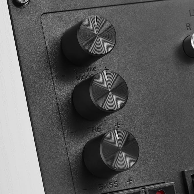 Bookshelf Speakers with Deep Bass, 80W Peak Output Small HiFi Gaming Computer - Image 4