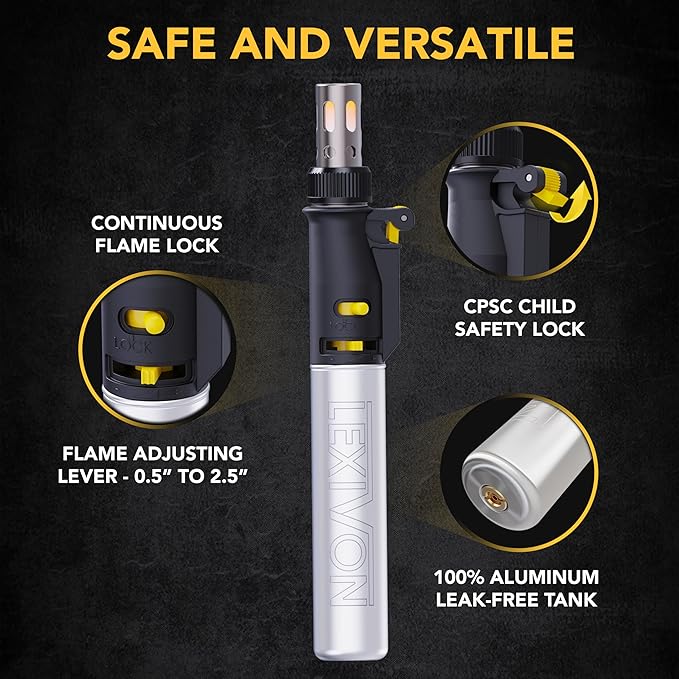 LEXIVON Butane Soldering Iron Multi-Purpose Kit | Cordless Self-Igniting - Image 5