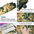 Vintage-Style Dragon Gaming Mouse Pad 3mm Thick Stitched Edge Waterproof - Image 2