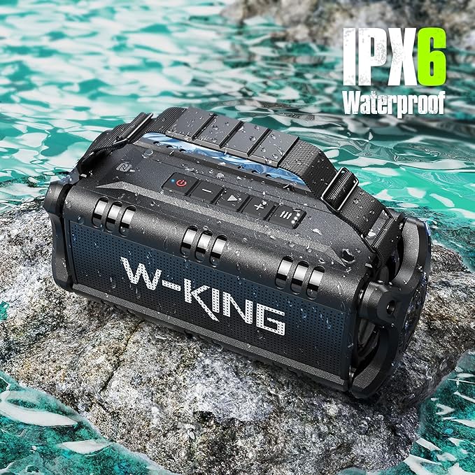 W-KING Bluetooth Speaker, 90W Max Loud Portable Speakers Bluetooth Wireless - Image 3