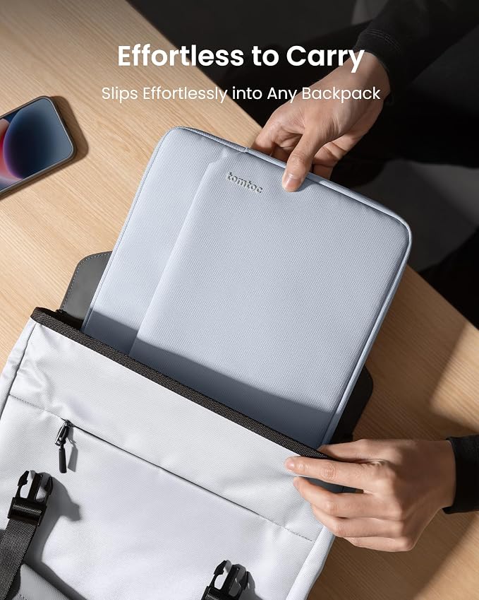 tomtoc Slim Laptop Sleeve Case for 13-inch New MacBook Air M4/A3420 M3/A3113 - Image 2