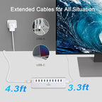 Powered USB Hub 10Gbps, 10 Port USB 3.1 Gen 2 Hub - Image 4