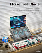 AICHESON Laptop Cooling Pad 5 Fans Up to 17.3 Inch Heavy Notebook Cooler - Image 5