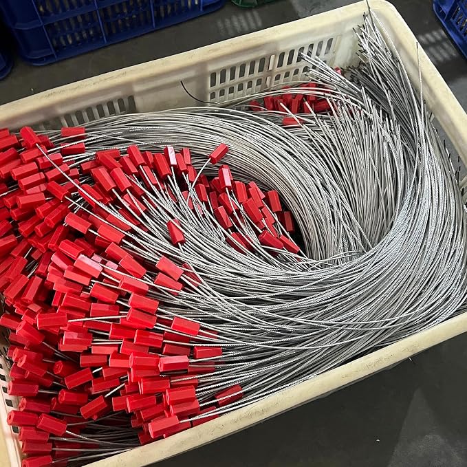 3.9 Feet Steel Wire Cable Seals Tamper Resistant Security Seal Tags Numbered - Image 5