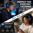 MIDOLA Bluetooth Headphones Over Ear 68H Playtime 6 EQ Wireless Headset - Image 8