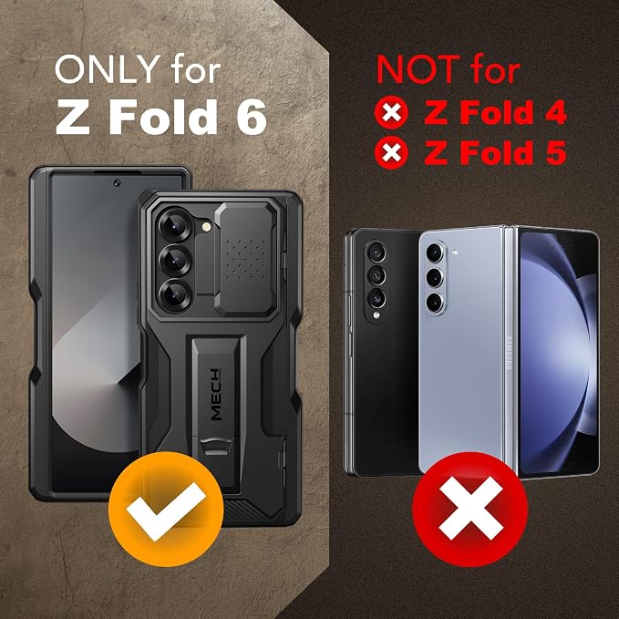 TONGATE for Z Fold 6 Case, Full-Body Military Drop Phone Case for Samsung - Image 9