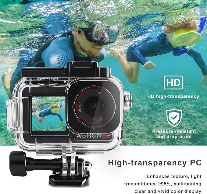 FitStill 164FT/50M Waterproof Case&3 Filters&Floating Hand Grip Stick Set - Image 7