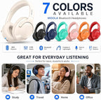 MIDOLA Bluetooth Headphones Over Ear 68H Playtime 6 EQ Wireless Headset - Image 6