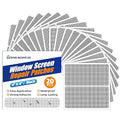 KING MOUNTAIN 20 Sheets Black Window Screen Patches, 44 in Repair Kit by ForABetterHomeLife