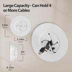 in Wall Cable Management Kit, 3inch Easy Install Cord Covers Kit, Cord Hiding - Image 2