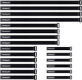 20 Pack Hook and Loop Reusable Fastening Cable Tie Down Straps by Wisdompro by Wisdompro