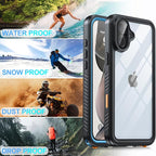 for iPhone 16 Plus Case Waterproof, Built-in Privacy Screen & HD Screen Double - Image 8