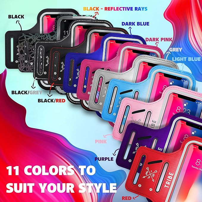 TRIBE Water Resistant Cell Phone Armband Case Running Holder - Image 2