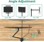 WALI Monitor Arm Mount for Desk, Single Extra Tall Computer Desk Mount - Image 5
