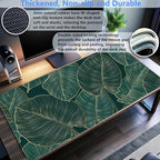 Green Desk Mat Monstera Palm Leaf Mouse Pad Large Gaming Mouse Pad XL Full Desk - Image 3