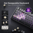 RedThunder K75 Wireless Mechanical Gaming Keyboard, 75% Hot Swappable Creamy - Image 6