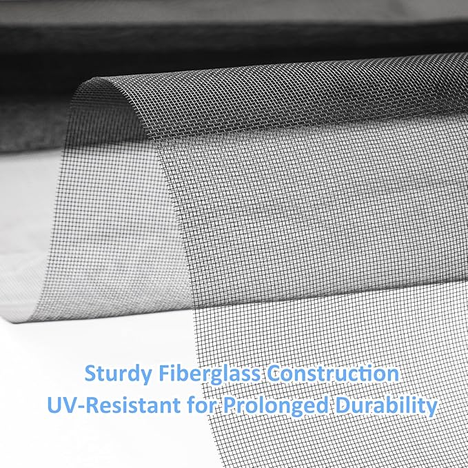 40"x118" Window Screen Mesh, Fiberglass Window Screen, Screen Door Mesh - Image 3