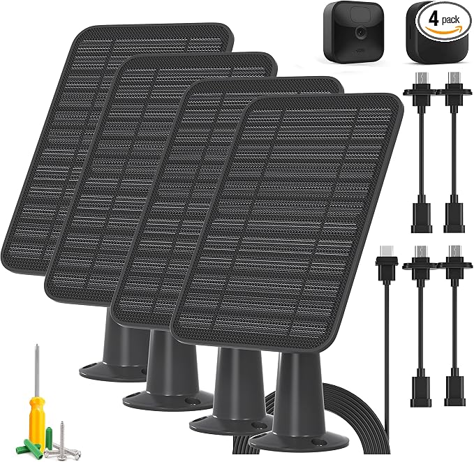 5W Solar Panel Compatible with Blink Outdoor 4/Blink Outdoor XT3 & Blink XT2/XT by WININMETA