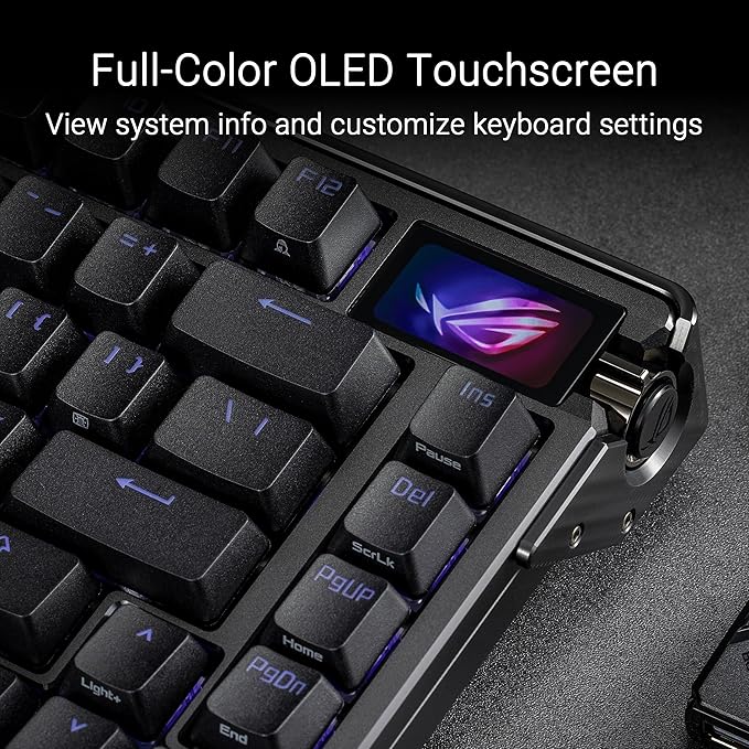 ROG Azoth Extreme 75 Custom Gaming Keyboard, Aluminum Chassis, Carbon Fiber - Image 6
