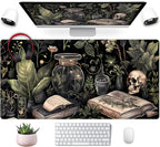 Cute Skull Desk Mat Dark Academia Desk Matt by Mechanical+Cattle