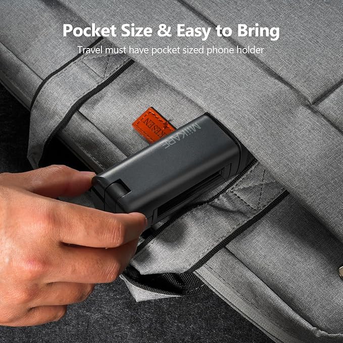 MiiKARE Airplane Travel Essentials Phone Holder, Universal Handsfree Phone Mount - Image 9