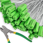600 Pieces Security Cable Seals, Metal Number Security Tags by Unknown