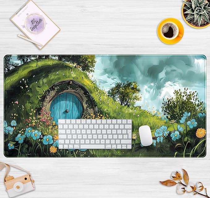 Cute Landscape Cartoons Desk Mat Aesthetic Gaming Mouse Pad XXL Large Extended - Image 7