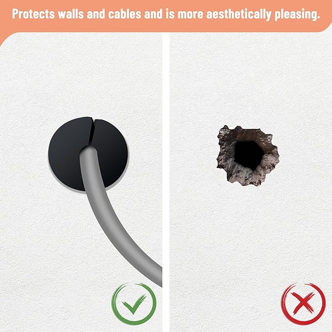 Cable Routing Kit for Starlink for 1 inch Wall Hole, Wall Bushing Grommet - Image 2