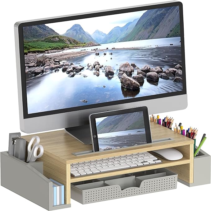 Simple Houseware Desk Monitor Stand Riser by SimpleHouseware