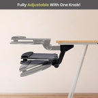 Under Desk Keyboard Tray, 17.75" Track, One Knob Control, Undermount Sliding - Image 7