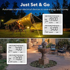 BN-LINK 7 Day Outdoor Heavy Duty Digital Programmable Timer, Outdoor Timer - Image 5